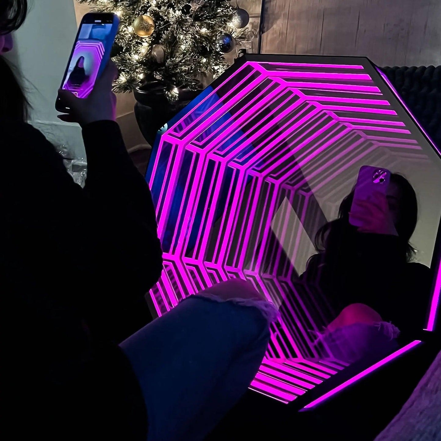 Infinite Abyss Octagonal Mirror