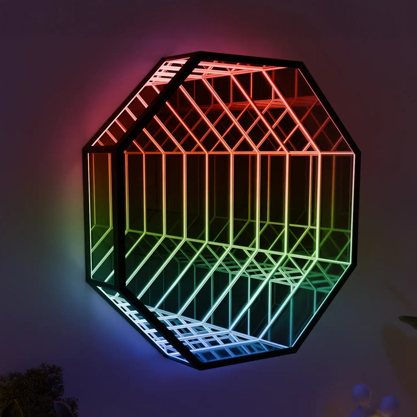 Infinite Abyss Octagonal Mirror