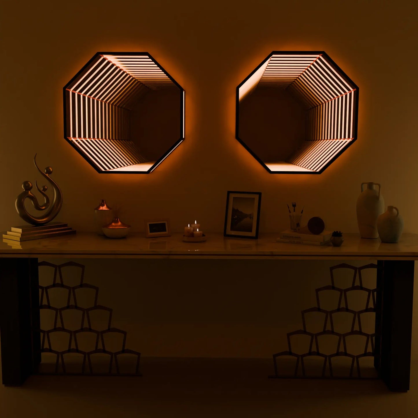 Infinite Abyss Octagonal Mirror