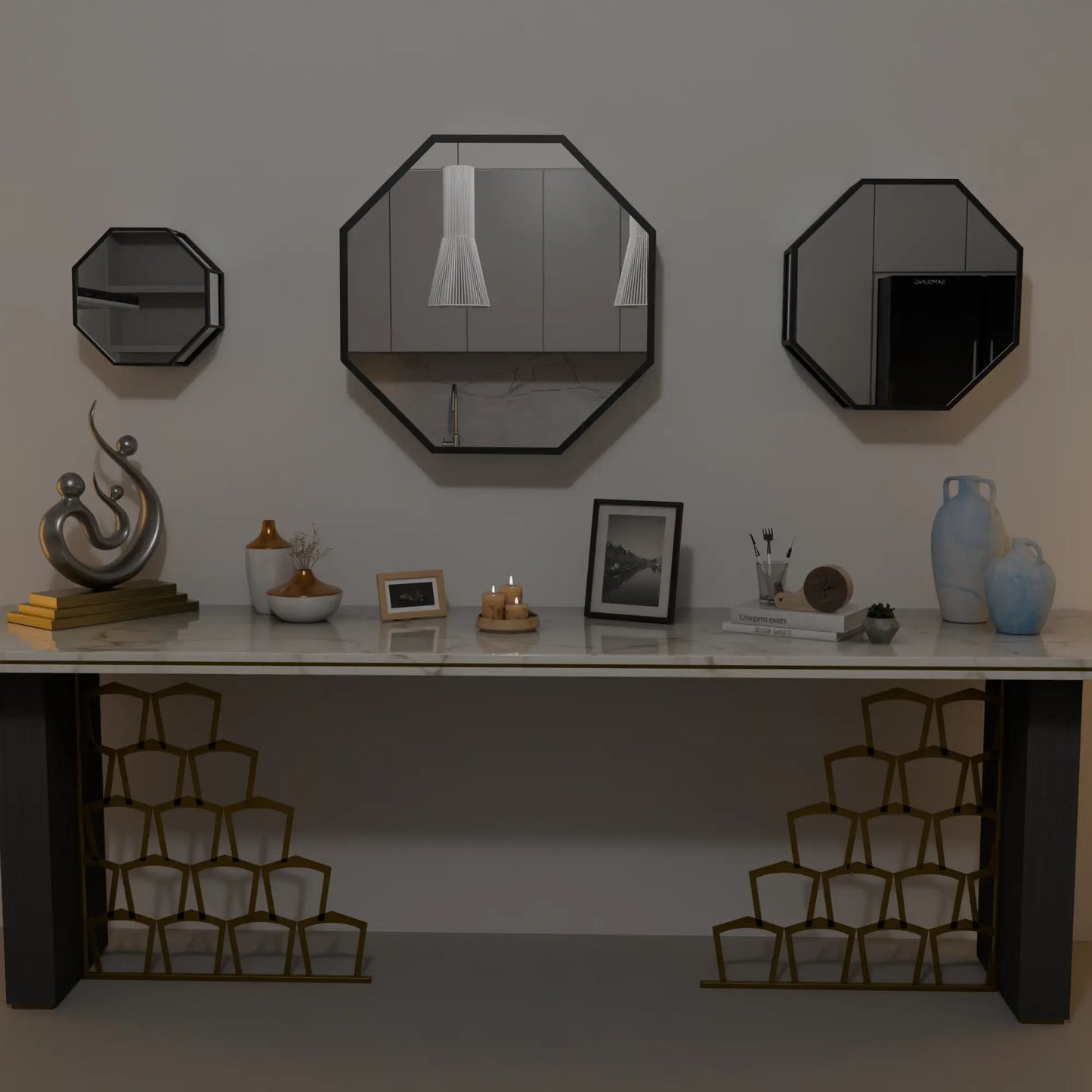 Infinite Abyss Octagonal Mirror