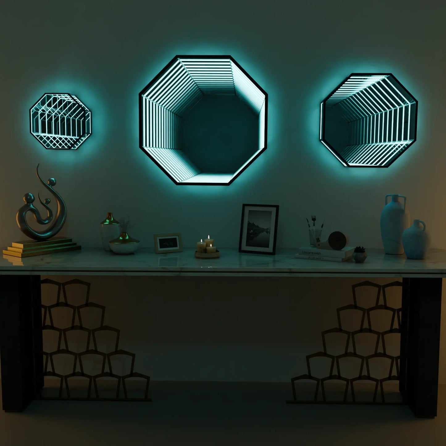 Infinite Abyss Octagonal Mirror
