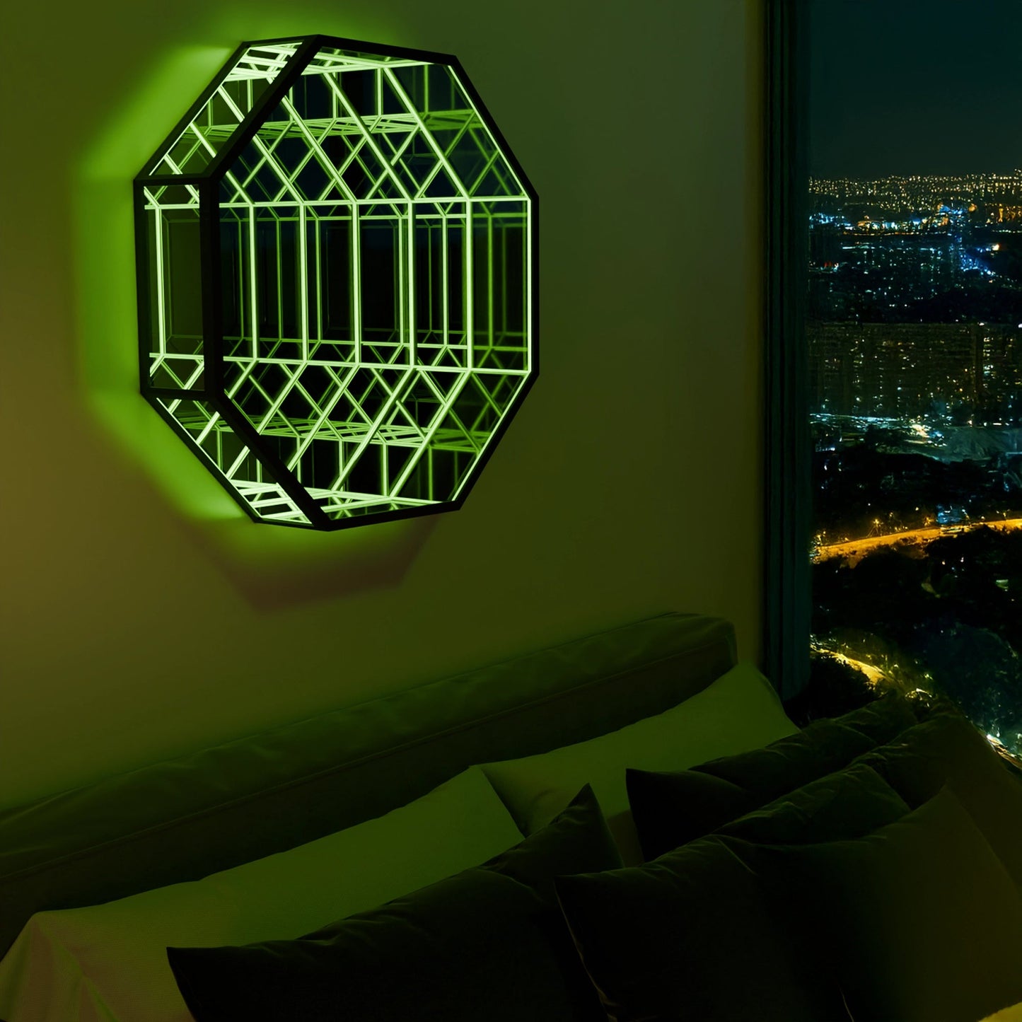 Infinite Abyss Octagonal Mirror