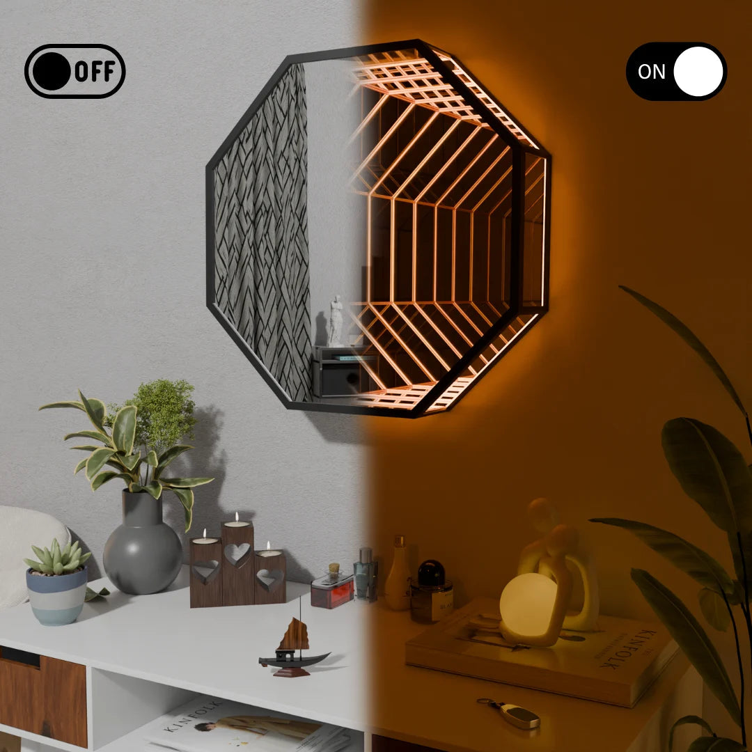 Infinite Abyss Octagonal Mirror